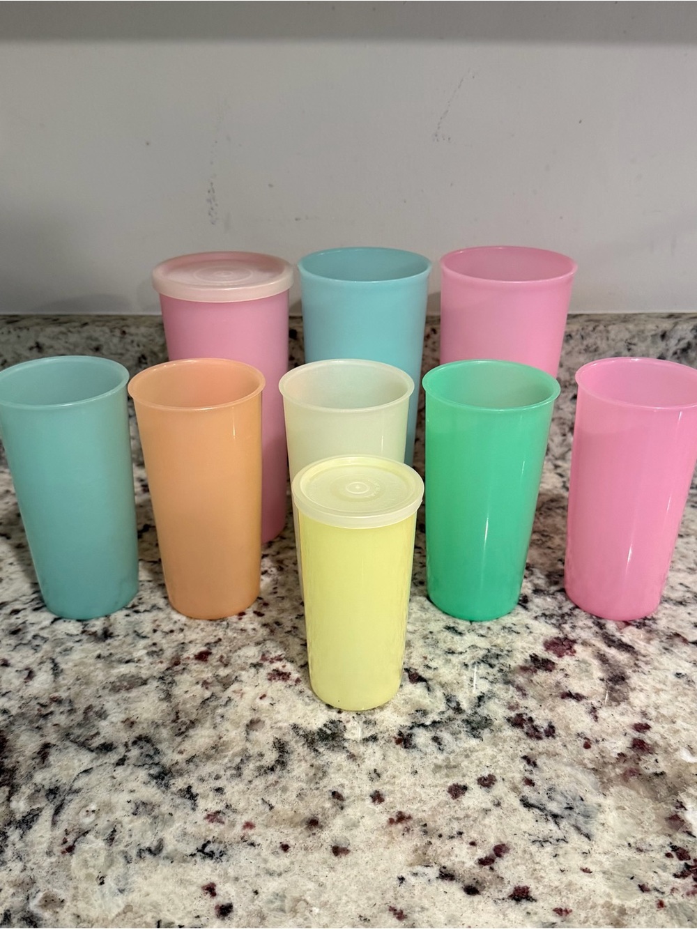 Vintage Tupperware Tumblers - Lot of 9
